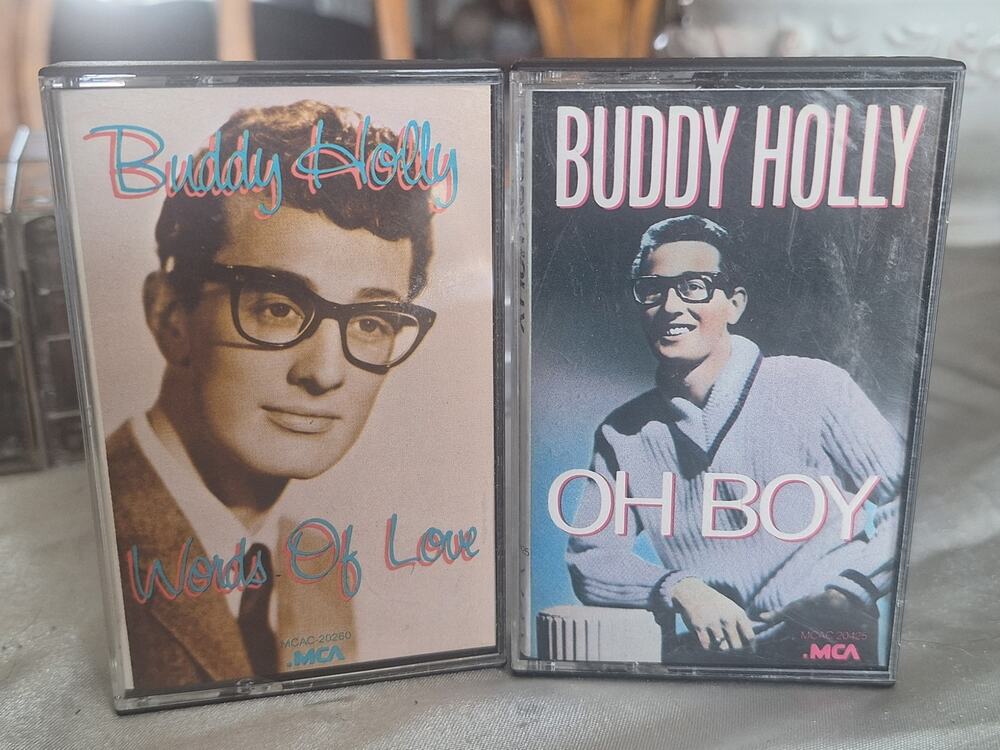 Buddy Holly Cassette Tape Lot 2 Words of Love Oh Boy MCA MCAC-20260 MCAC-20425